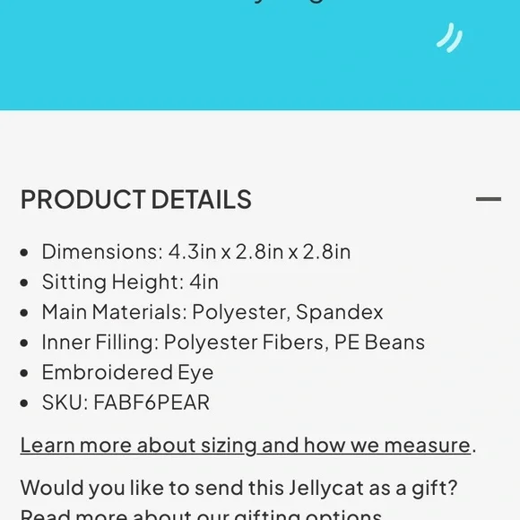 Jellycat fabulous fruit pear 🍐 - Picture 4 of 4